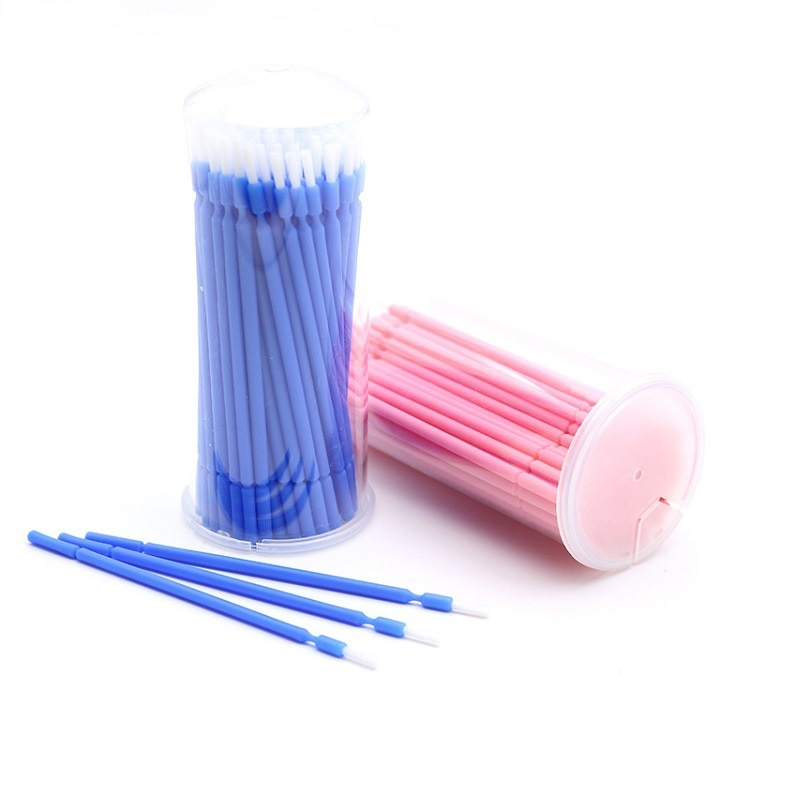 Dental Disposable 100PCS Bag Package Micro Apply Fluoride Brush Applicators Assorted Color