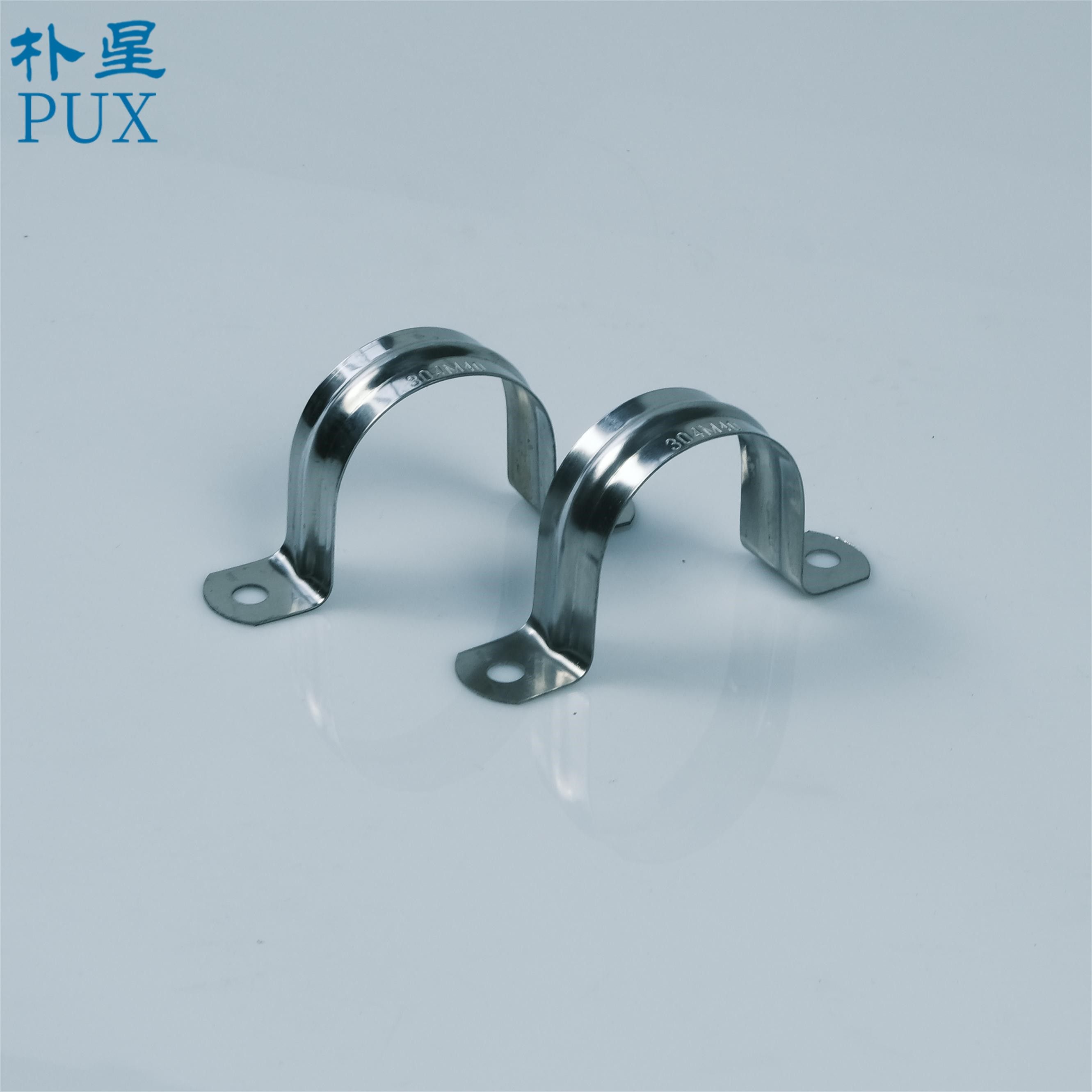 U-Shaped Galvanized 201 304 Stainless Steel Metal Hose Clip Saddle Pipe Clip Binding Pipe Clip
