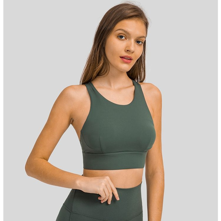 New Design Women High Impact Backless Sports Bra Underwear Soft Compression Stretchy Fitness Running Yoga Bra Crop Tops