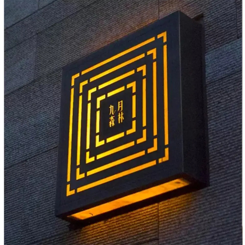 Single-Sided Rectangular Commercial Aluminium Lightbox Sign for Shop