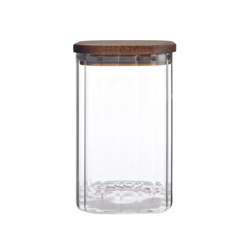 Saft Materials Glass Jar High Borosilicate Glass Canister Coffee Bean Spice Jars For Home Kitchen Storage