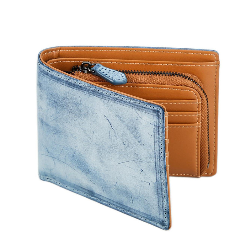 Wholesale Distributor High Quality Cheap Brand Designer PU-Leather Purse Wallet for Men