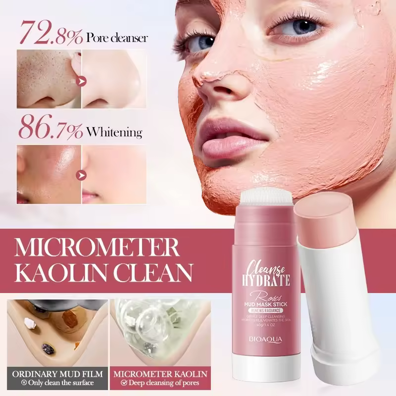 Bioaoua Hot Selling Facial Deep Hydration Soothing Pores Cleaning Refreshing Oil Control Cleaning Mud Mask Stick