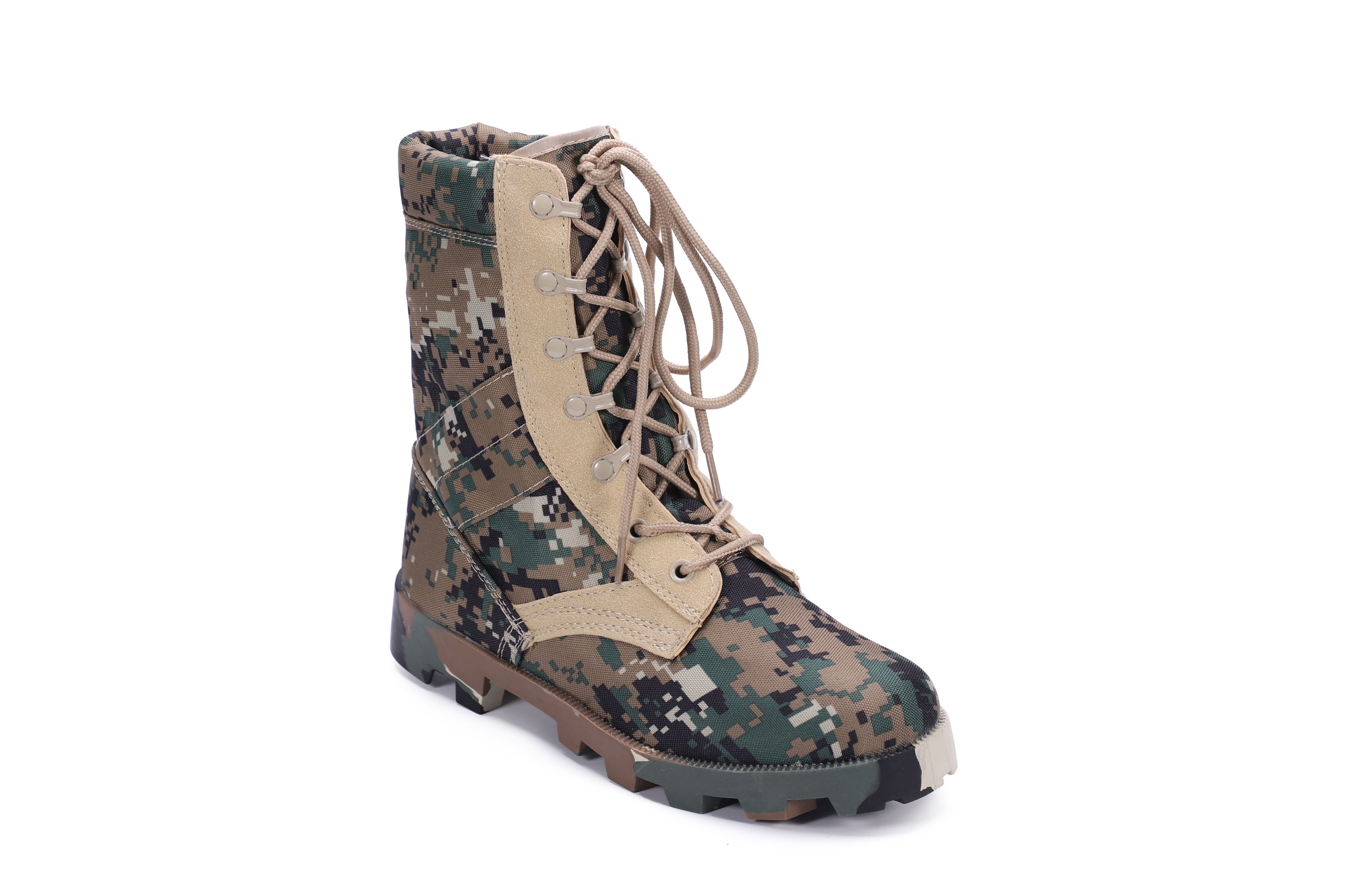 Waterproof Desert Tactical Hiking Militaire Desert Combat Shoes/ Boot Suede Leather