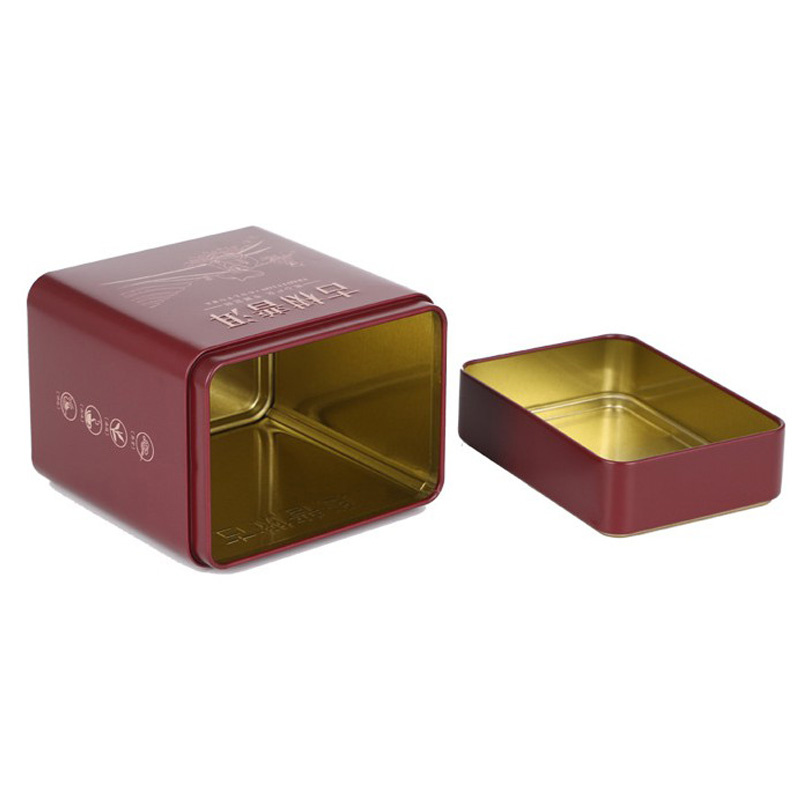 Manufacturers Metal Tin Box Empty Tea Green Canister