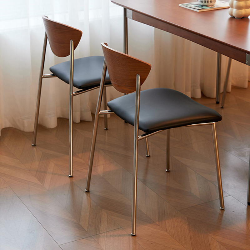Modern Versatile Dining Chair Metal Legs Home Warehouse Office Wine Cellar Wedding Banquet Gym Workshop Apartment Home Bar