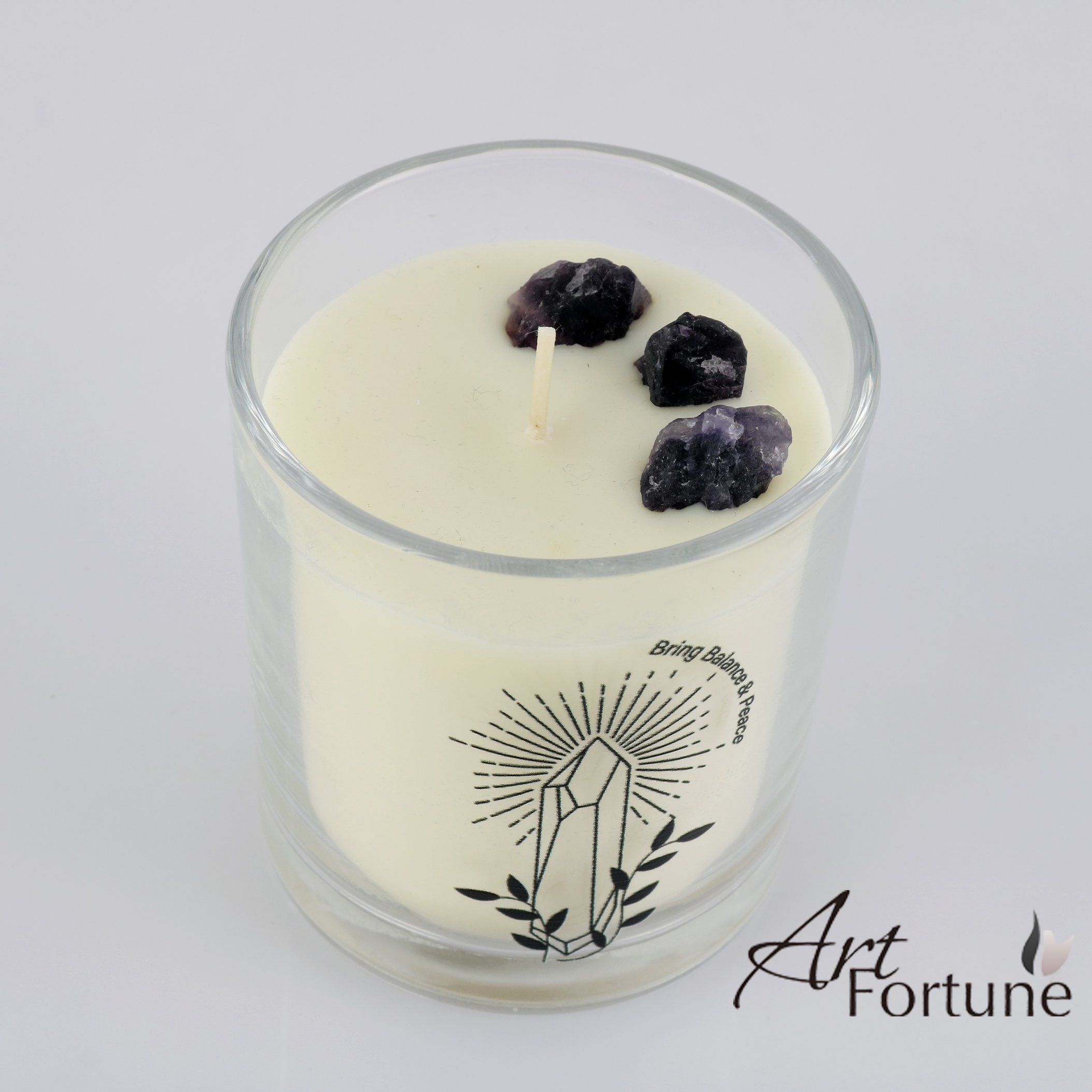 Scented Crystal Candle Soy Wax Home Decor Craft Stone Candle for Wedding Party