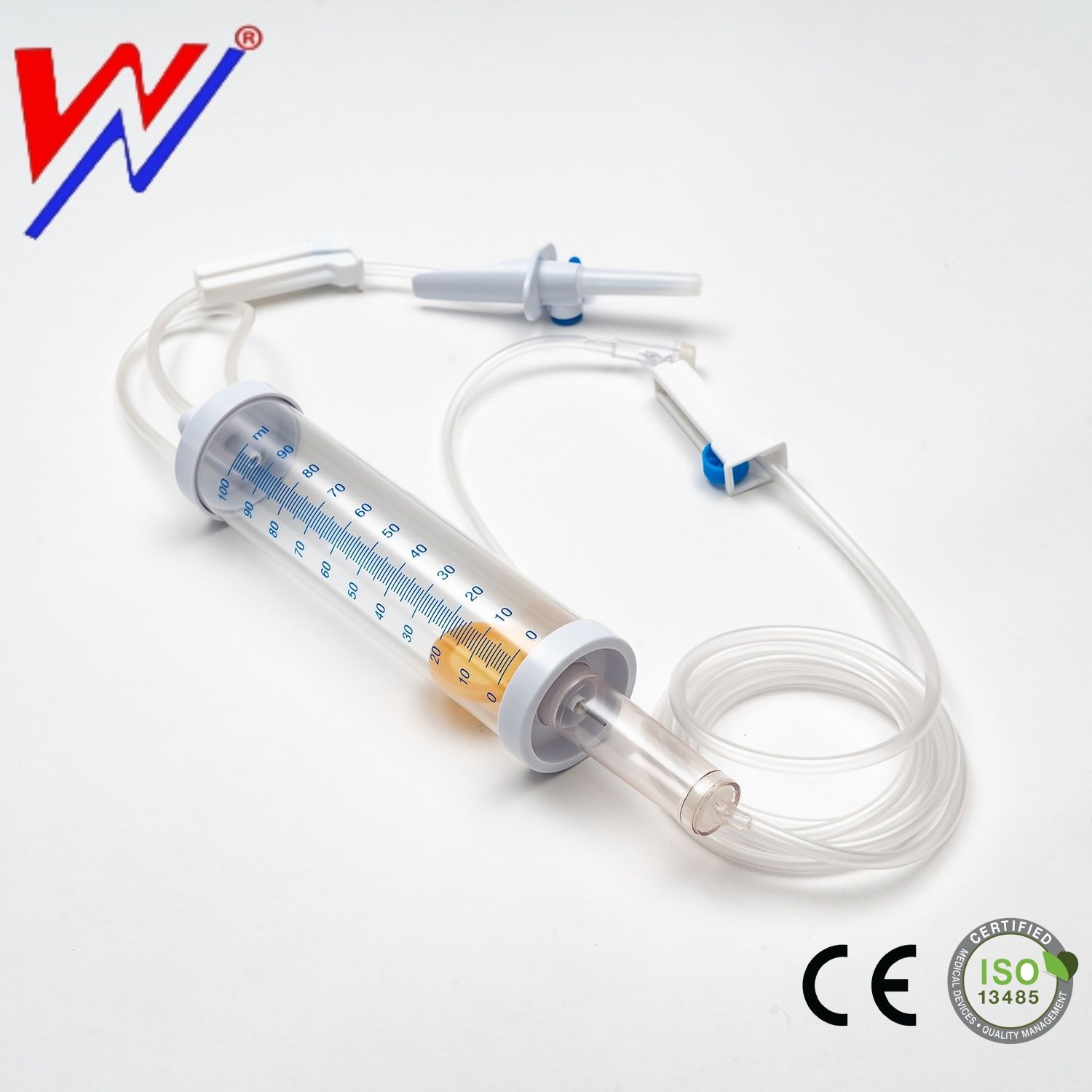 Burette IV Disposable Infusion Set with 100/150ml Cc Pediatric Children Drip Microdrip Type Sterile Intravenous for Single Use 60 Drops