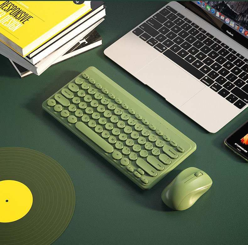 Home Office Mini Wireless Slim Keyboard And Mouse Combo Keyboard And Mouse Set Wireless Keyboard Wireless Mouse For Laptop