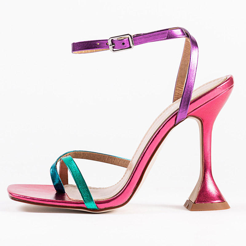 High Heels Special Heel Square Toe Flip Flops Party Sandals for Women