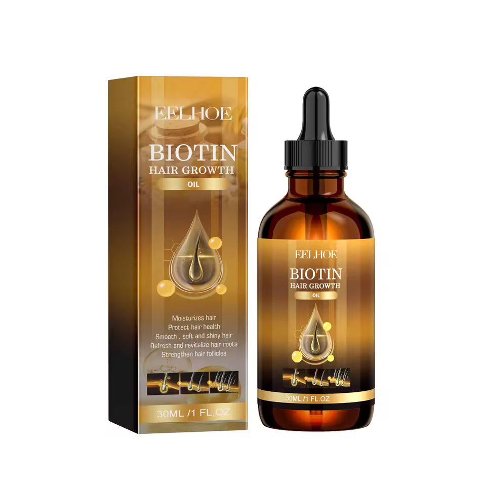 Biotin Hair Growth Solution Hair Loss Repairing Beard Eyelash Growth Oil Serum Fast Hair Growth Serum For Men Ladies Spray 30ml