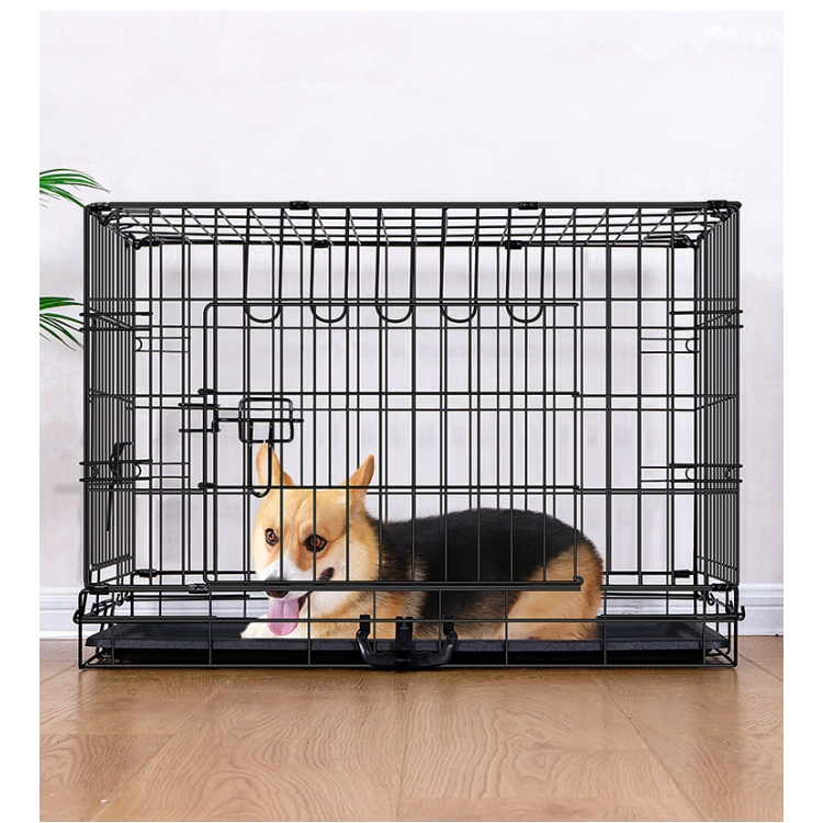 Heavy Duty Foldable Wire Dog Crate for Small and Medium Dogs High Quality Pet Transport Kennel
