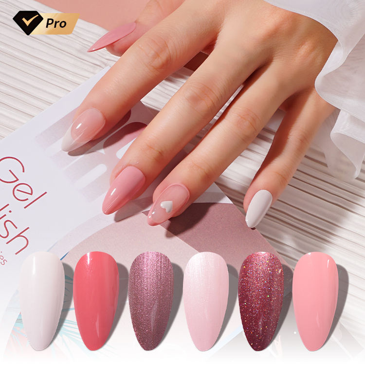 3 Step Gel Polish Kit UV Gel Nail Polish Kit Cheap Price Private Label Salon UV Nail Gel Polish