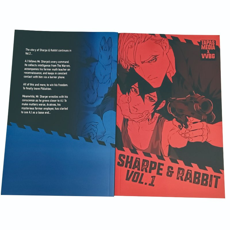 OEM Yaoi Comic Softcover Manga Novel Printing for Artists