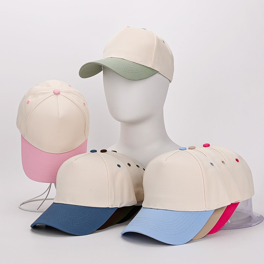 Wholesale High Quality Two Tone Baseball Hats 5 Panel Blank Baseball Cap