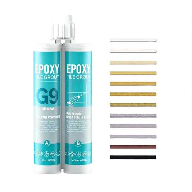 Colorful Ceramic Floor Filling Grout Yellow Resistance Chemical Resistance Epoxy Gap Filler