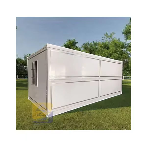Home Prefabricated 20ft Folding Container House With Galvanized Steel Frame And Sandwich Panel For Warehouses 5-year Warranty