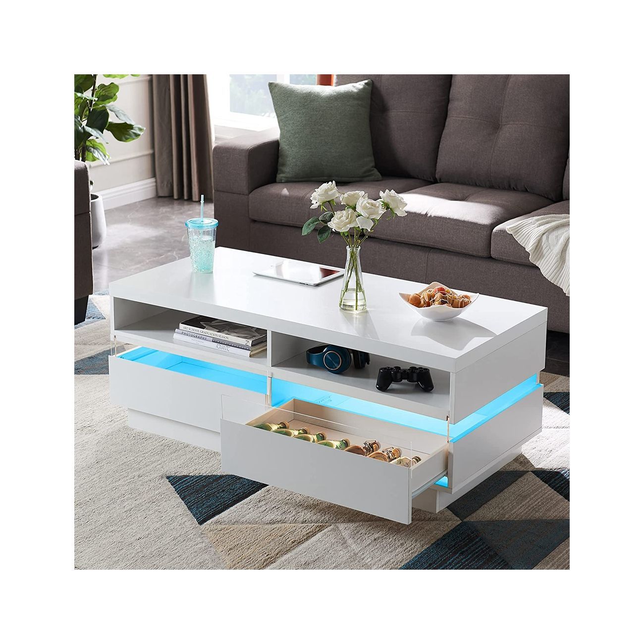 OEM/ODM Customizable Coffee Table-Modern Panel Design Living Room Furniture