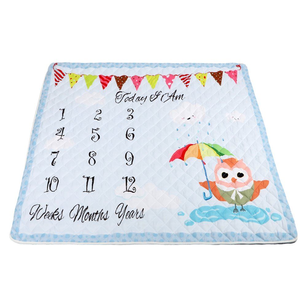 Soft Non-Slip Washable Baby Floor Mat Foldable Playmat for Indoor and Outdoor