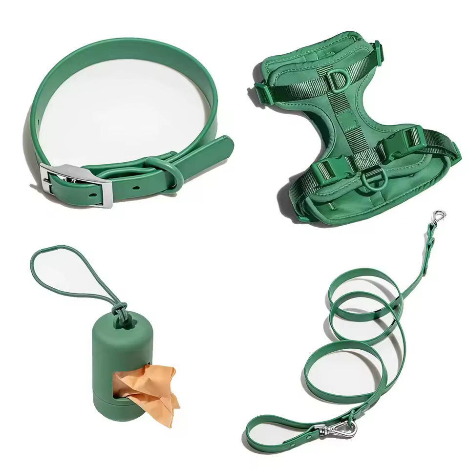 In Stock Pvc Waterproof Dog Harness Soft Premium Quality Colorful Dog Harness And Leash Set