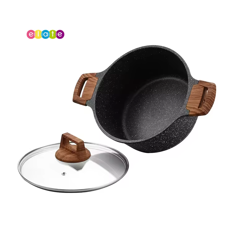 Wholesale Granite Stone Coating 5 Quart Nonstick Cooking Soup & Stock Pots Stove