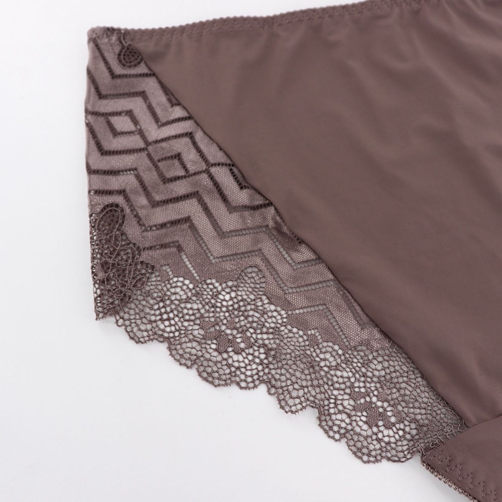 Lace Panties MID-Waist 2XL-5XL Tummy Control Brief Womens Panty