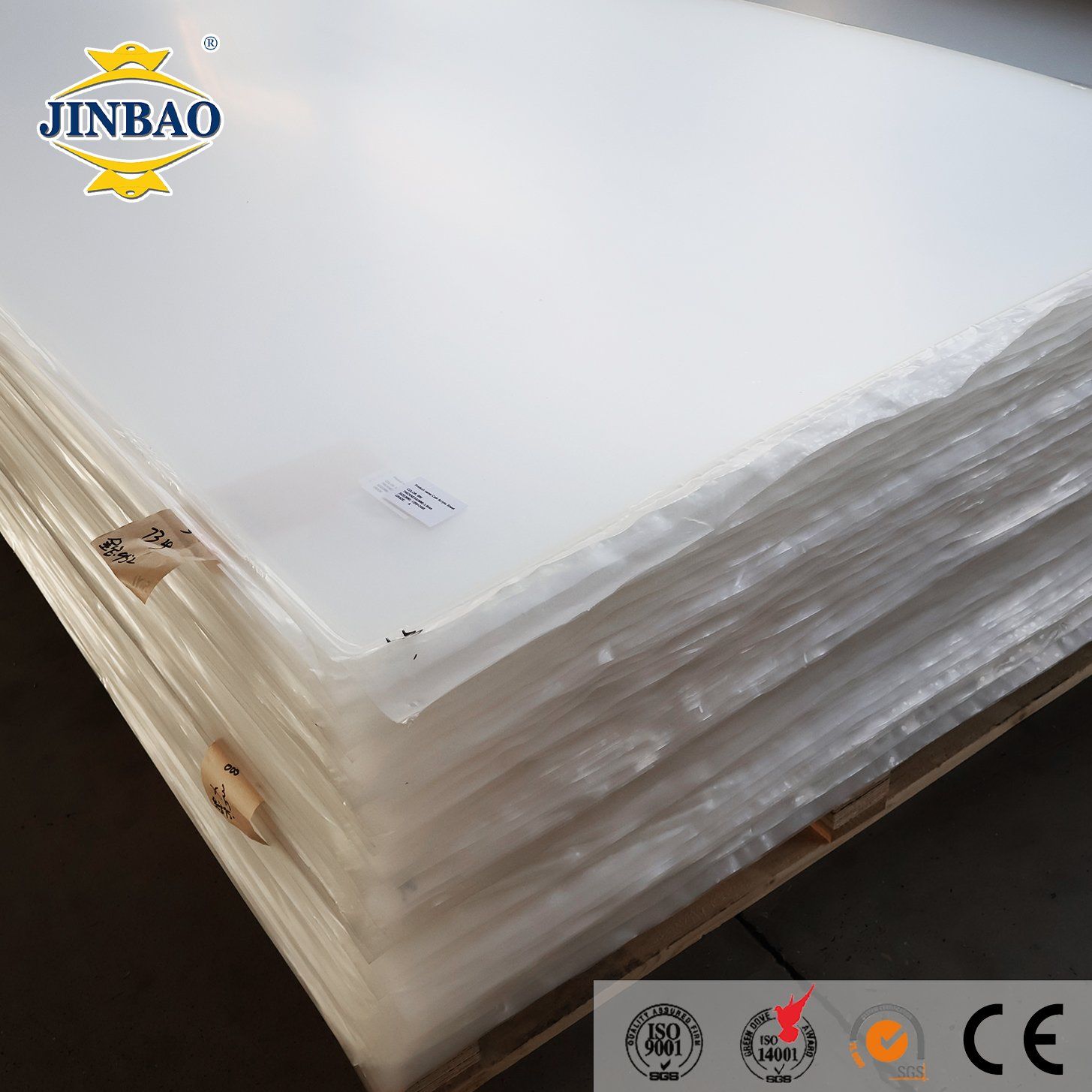 Jinbao Vinyl Panel Color Perspex Cast Acrylic Sheet for Home Decoration