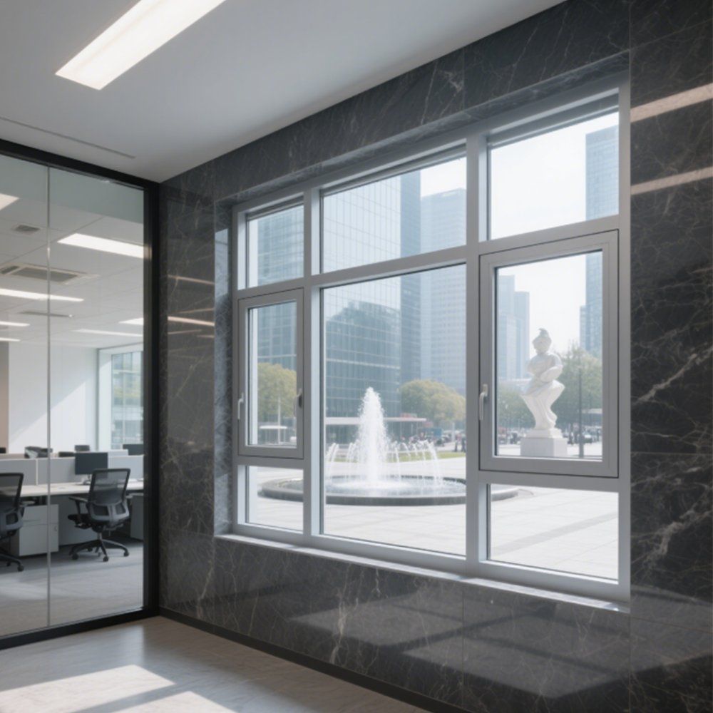 Public Buildings Eco-Friendly Aluminum Alloy Sunshade Window Casement Window-Private Label, Safety & Modern Buildings