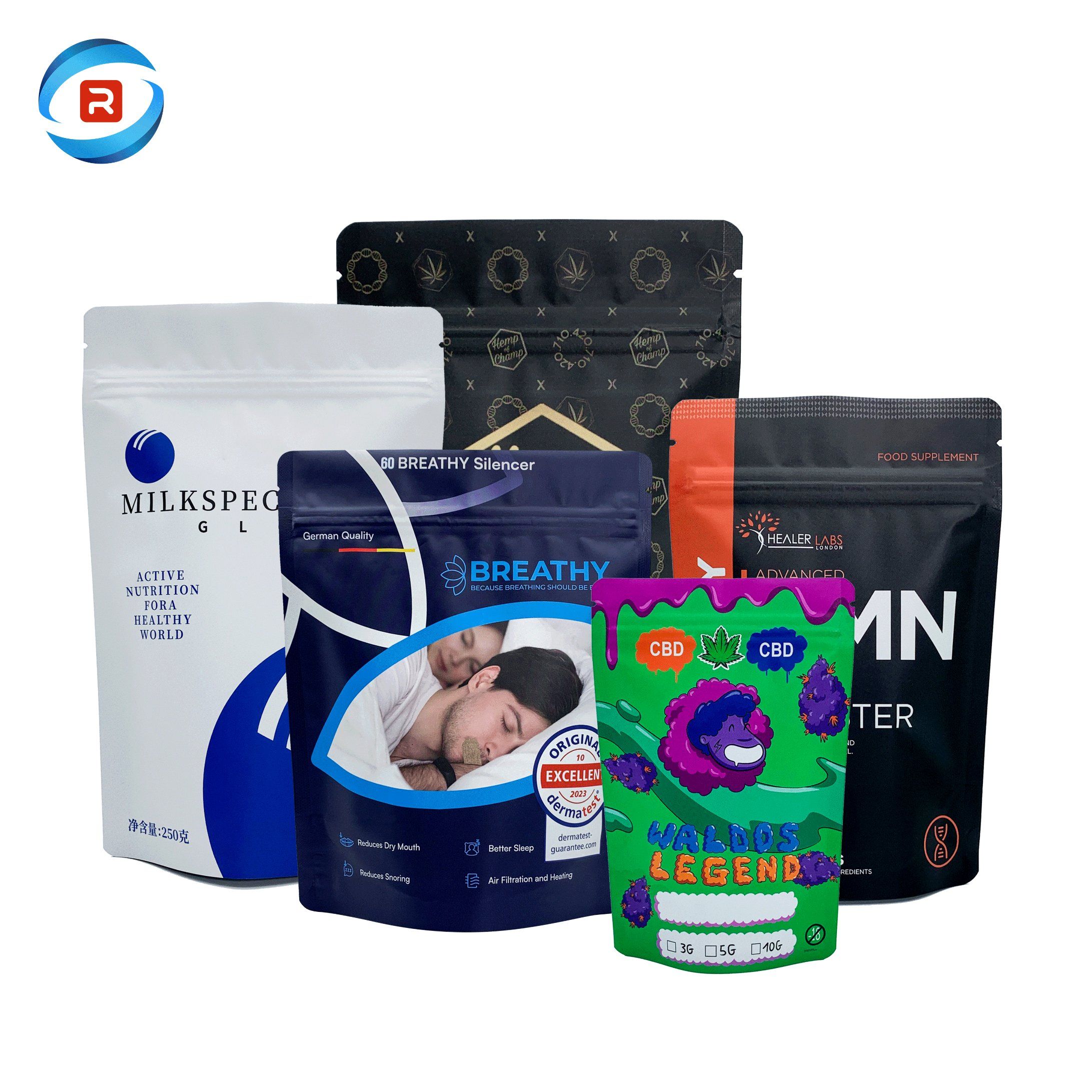 Food-Grade PE Composite Chicken Sushi Pizza Food Packaging Vacuum Storage Bags