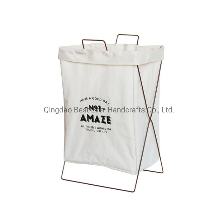 Laundry Basket Collapsible Fabric Laundry Hamper Tall Foldable Laundry Bag