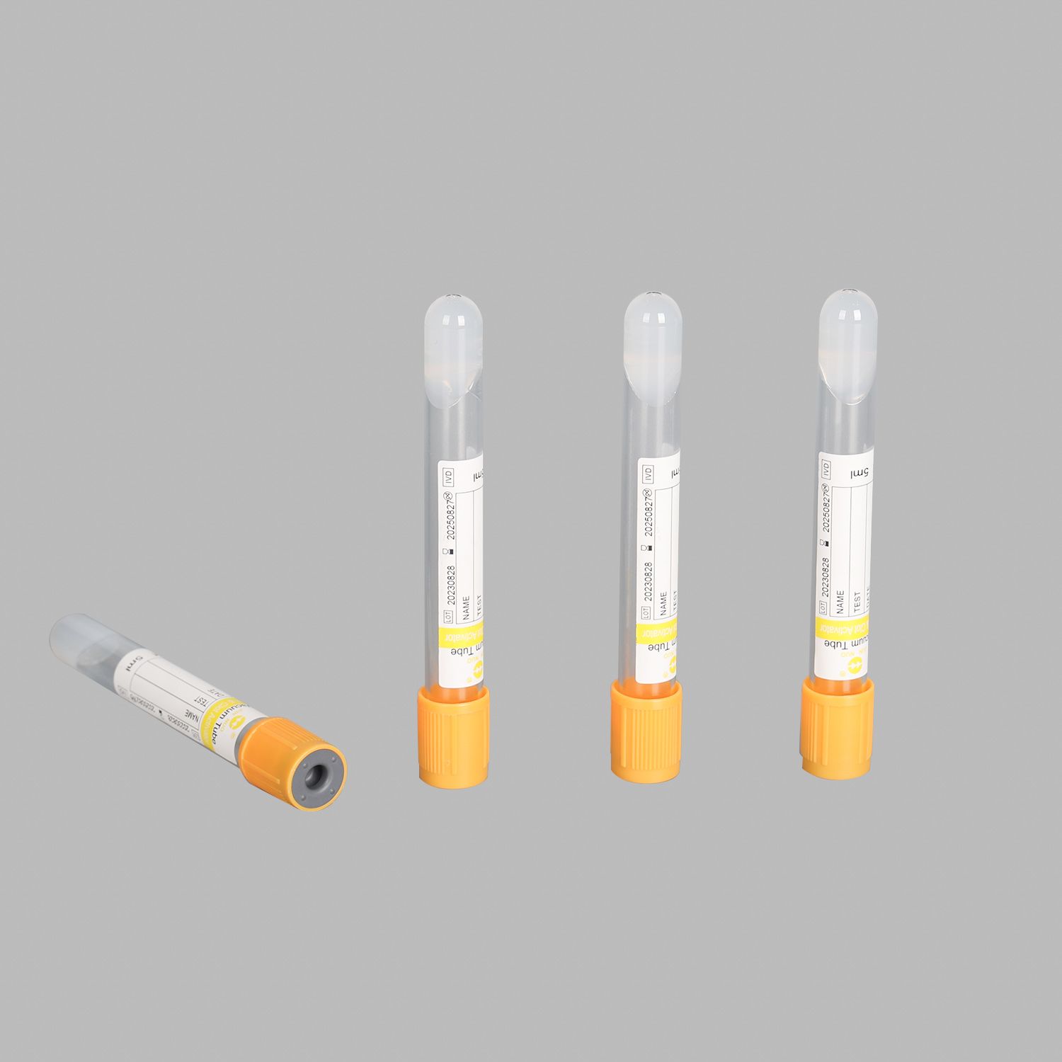 Medical Hospital Glass Pet Disposable 1-9ml Test Tube with Gel Clot Activator Vacuum Blood Collection Tube