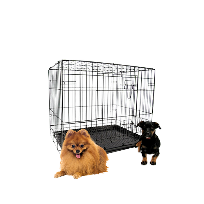 Manufacturer Wholesale 24 30 36 42 48 Inch Black Foldable Dog Cage Dog Kennel Crate