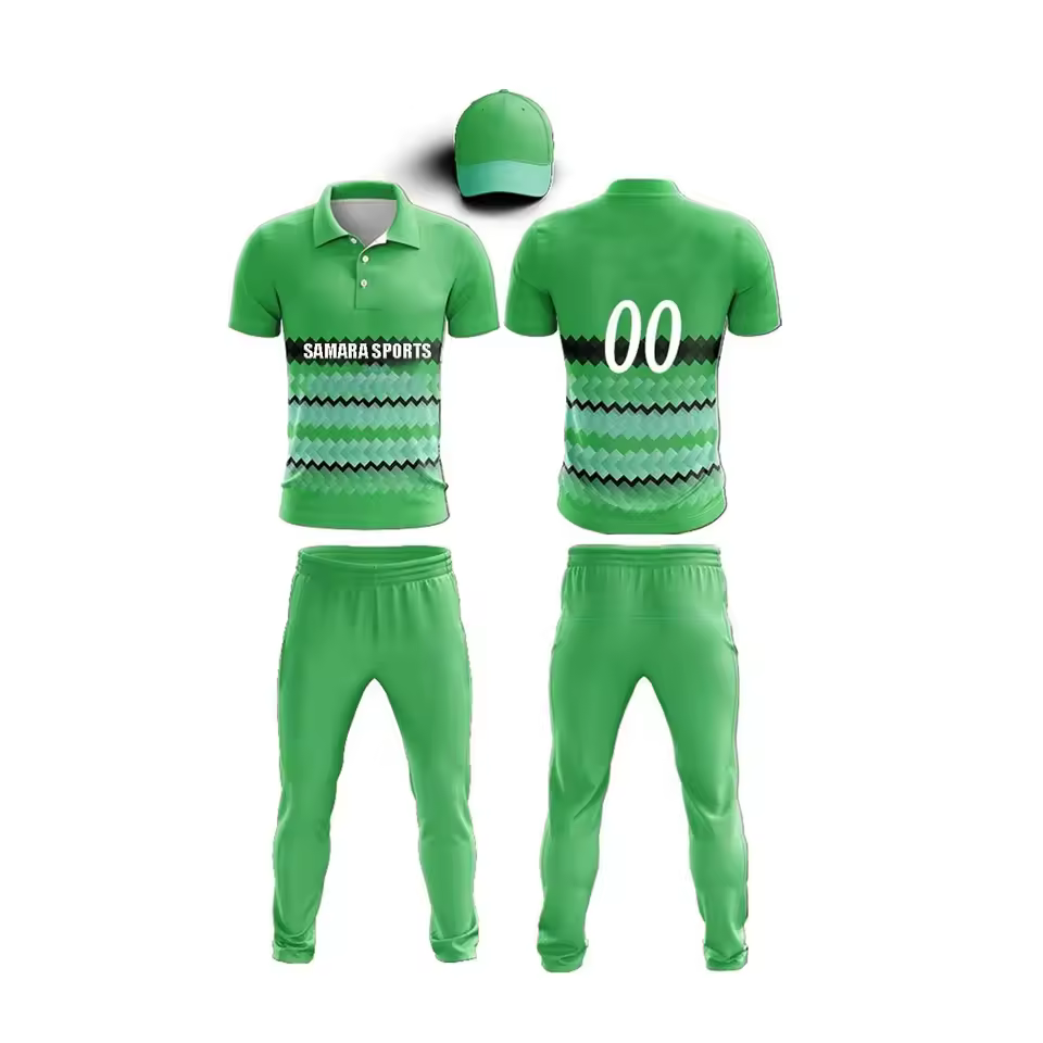 Best Design Cricket Uniforms Good Quality Top Design High Quality Cricket Uniforms Custom Made Sports Tracksuit Sets