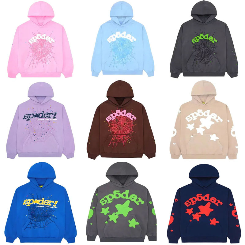 OEM Wholesale Sp5der Denim Tears Hellstar Hoodie for Men Streetwear Pullover