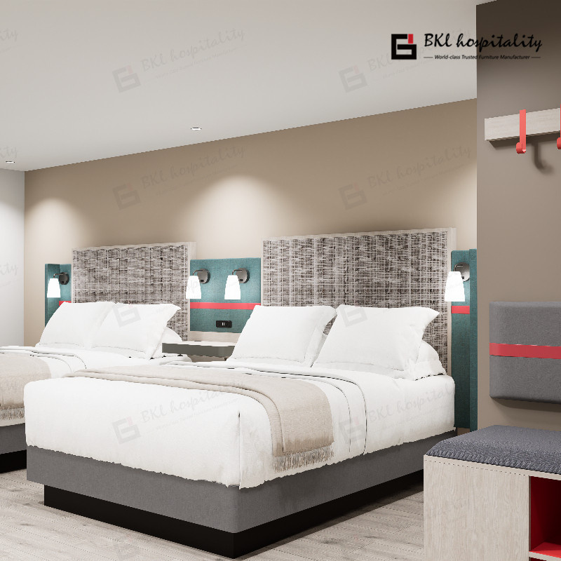 Refined Modern Set with White Gloss Wood Furniture Combination