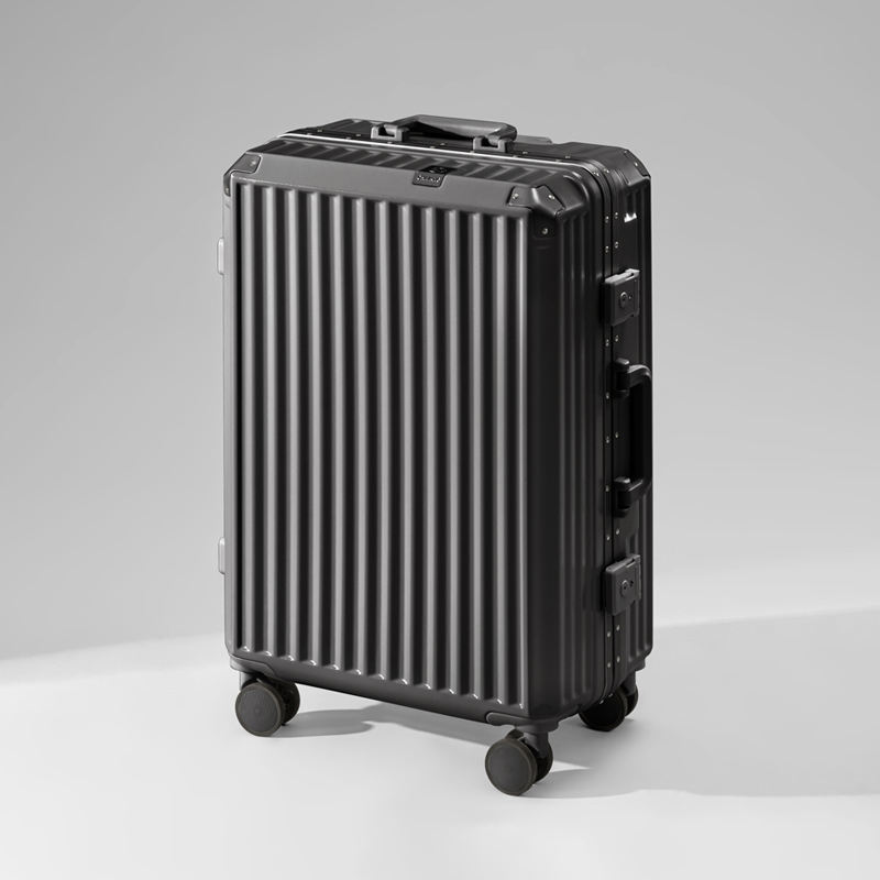 Abs Unisex No Zipper Simple Style High Quality Cabin Luggage Wholesale Products Factory Price Aluminum Frame Hard Trolley Bag