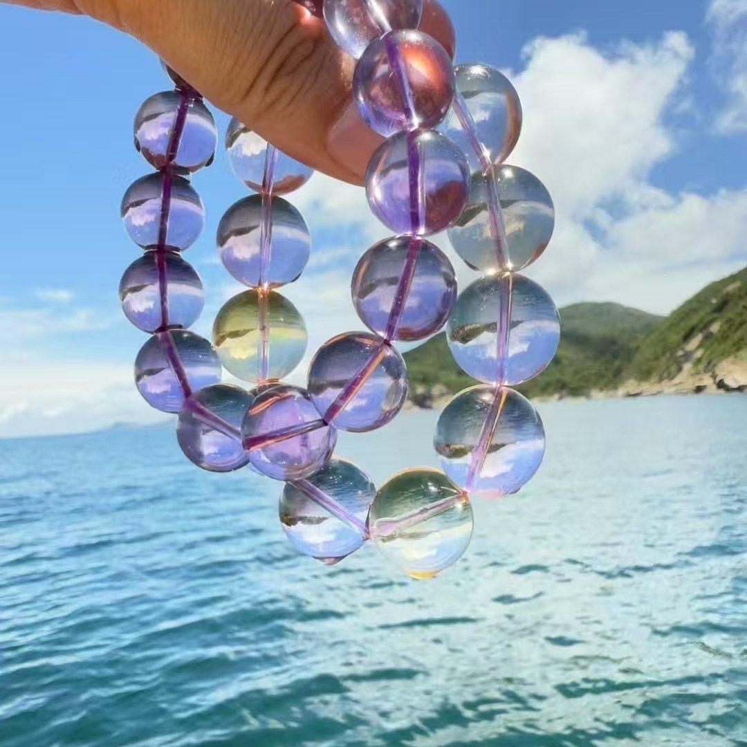 Wholesale Natural Amethyst Faceted Crystal Bracelets Fashionable Crystal Jewelry Gemstone Bracelet