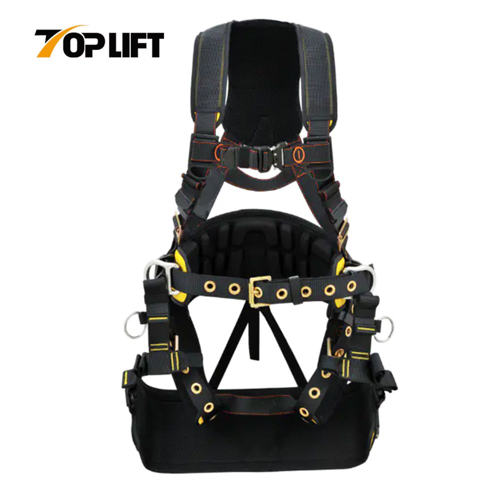 ANSI Fall Construction Full Body safety Harness with Seat Pad and Vented & Padded Shoulder
