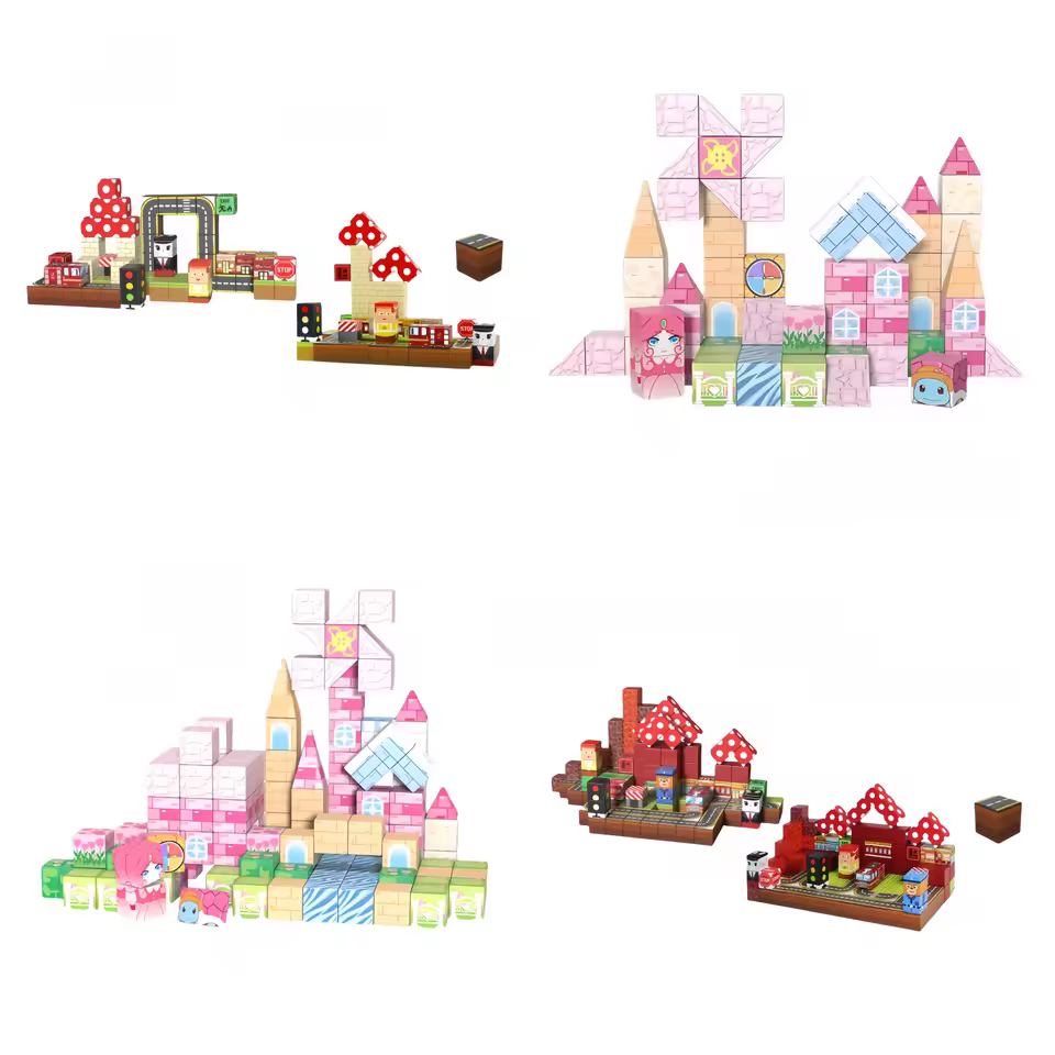 Oem 2.0cm Or 2.5cm Magnetic Building Blocks With Private Label Gift Box Ready For Bulk Toy Resale Channels