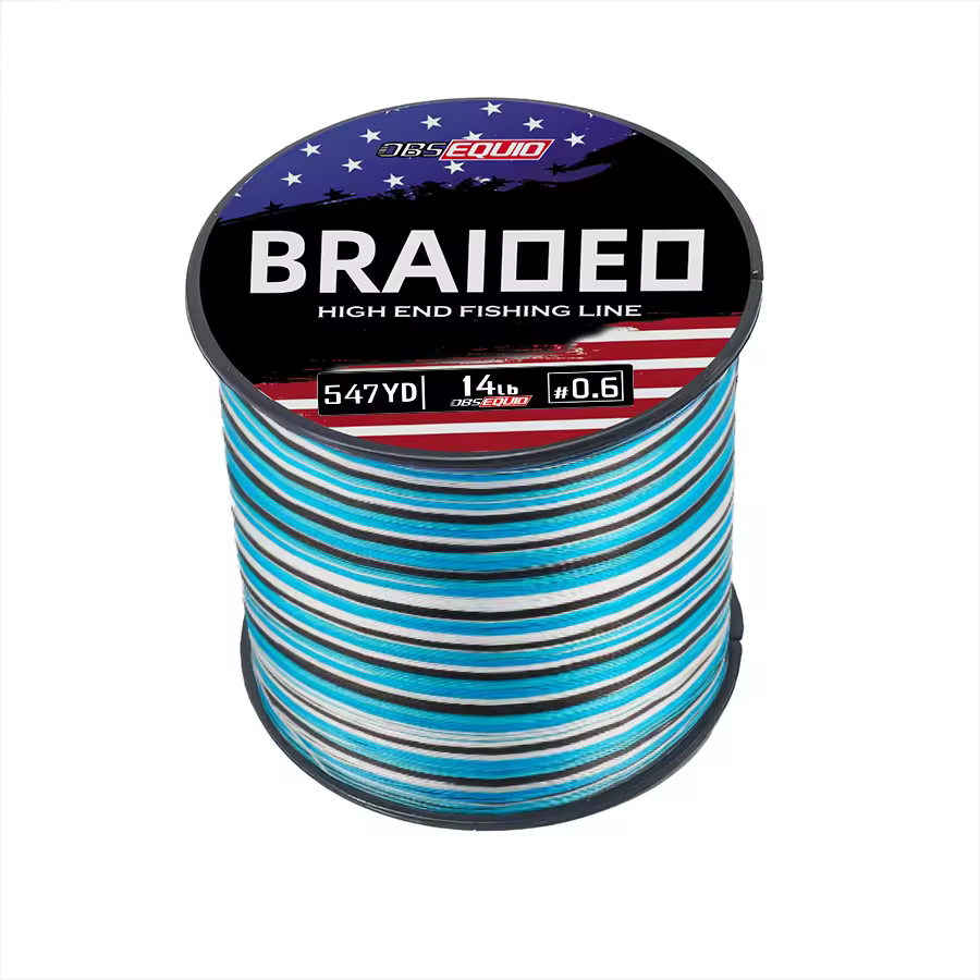 Stock X8 Weaved Fishing Line 500m 547yard Extreme Sensitivity Good Hidden Blue Camo Saltwater Fishing Braided Pe Line