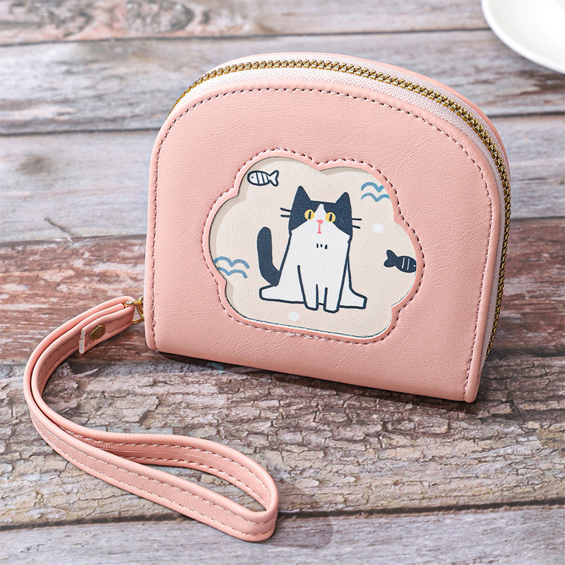 2024 Cartoon Leather Ladies Card Holder Coin Purse Women's Wallet