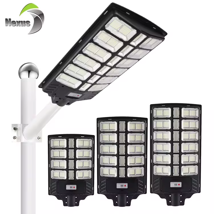 High Quality Highway Lighting Ip65 Waterproof 100 200 300w Outdoor Aluminum Glass Durable Solar Led Street Light