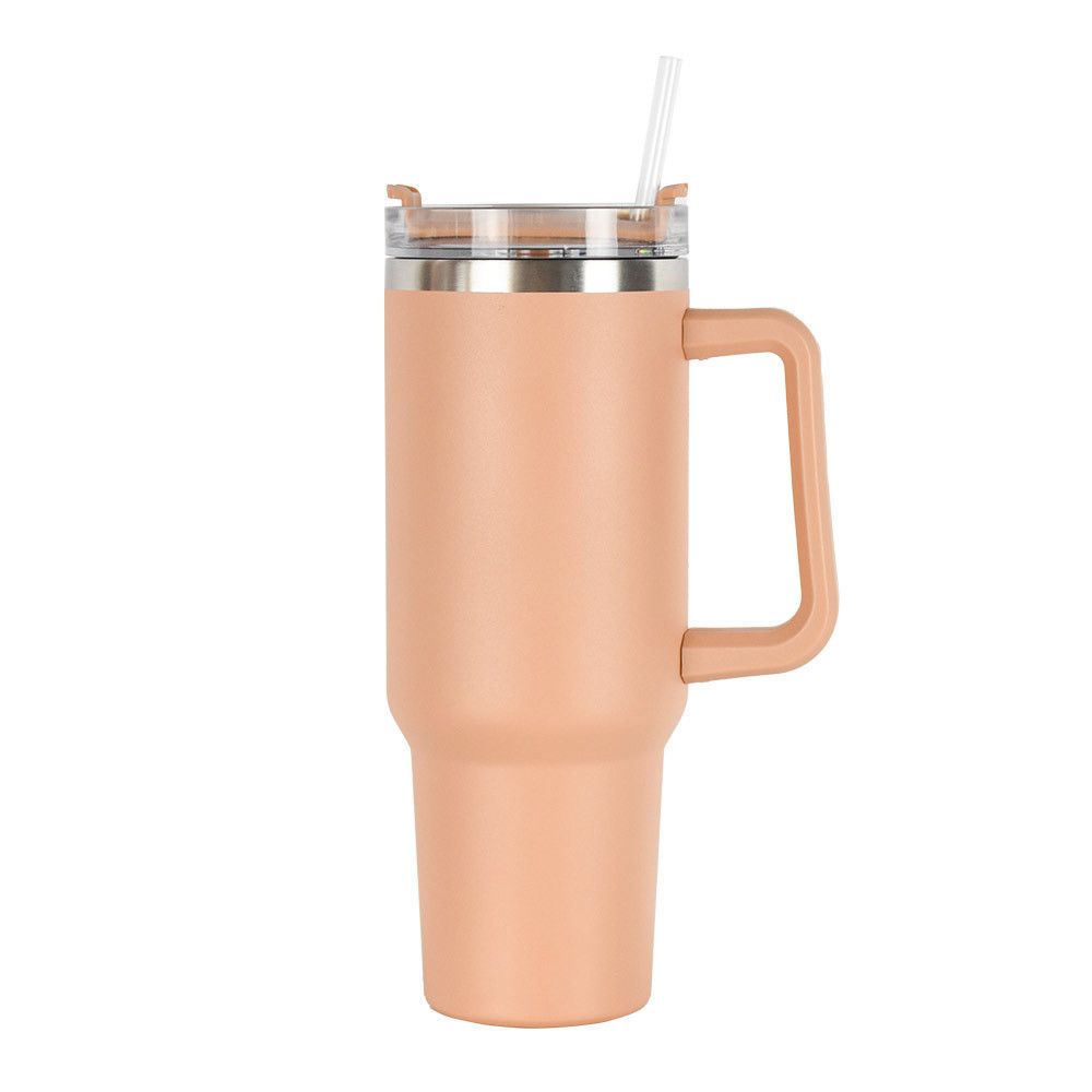 Hot Sales 40oz Coffee Mugs with Handle and Straw Lid