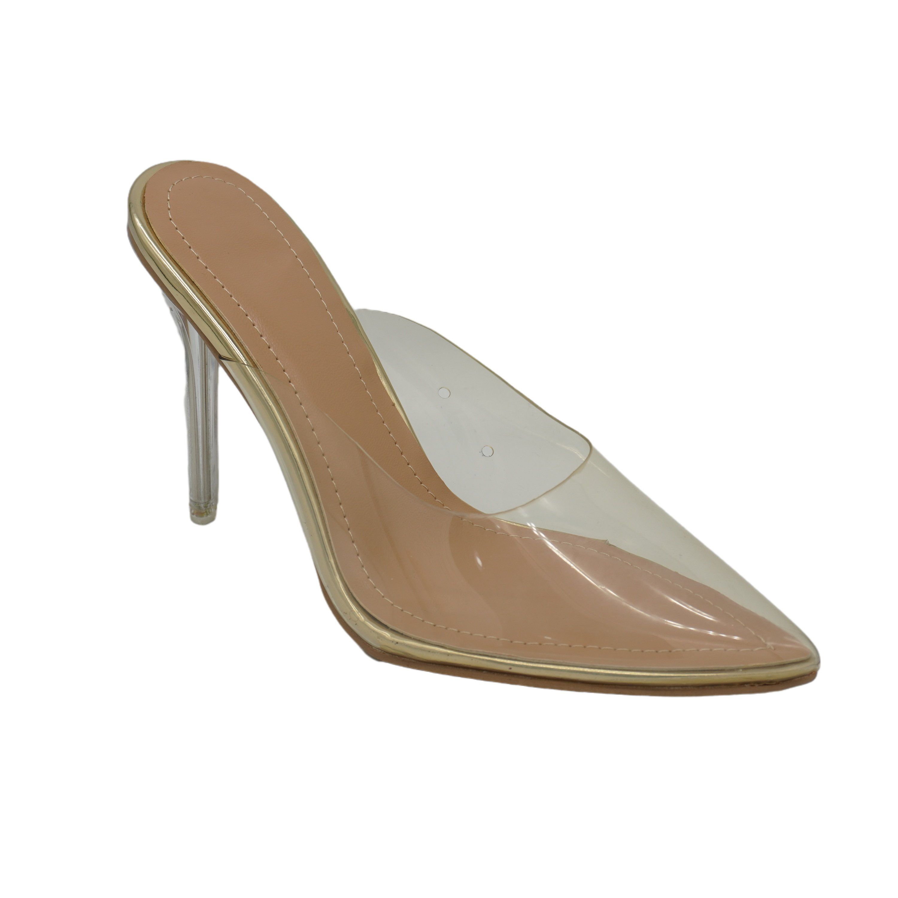 Sexy Best-Selling PVC Transparent Party Ladies High Heels Women Branded Shoes