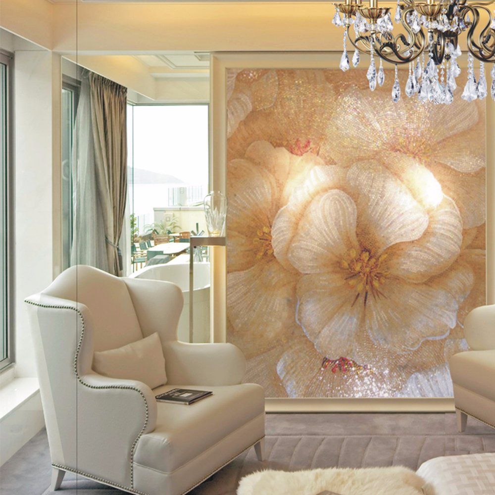 Germany Style Dining Hall Decorative Glass Material Mosaic Art