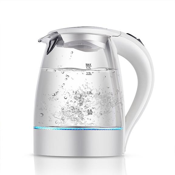 Ums-1877 1.8L Boil-Dry Protection Glass Electric Kettles Electric Jug Kettle Home Appliances with LED Indicator Inner Lid Bottom