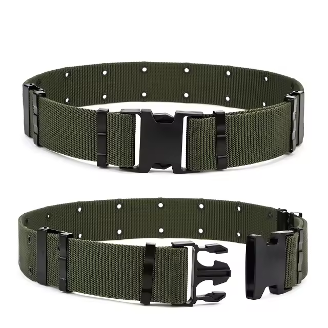 Ready Stock Men's Combat Tactical Belt Oxford/nylon Rip Stop Adjustable Heavy Gauge For Outdoor Security & Tactical Use