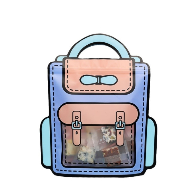 Wholesale Candy Cookie Snack Schoolbag PE Plastic Gift Bag