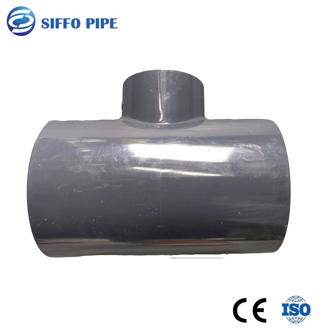 Best Price UPVC Pipe Fittings Female Tee Water Pipe Reducer Tee for Irrigation and Drainage Pipe