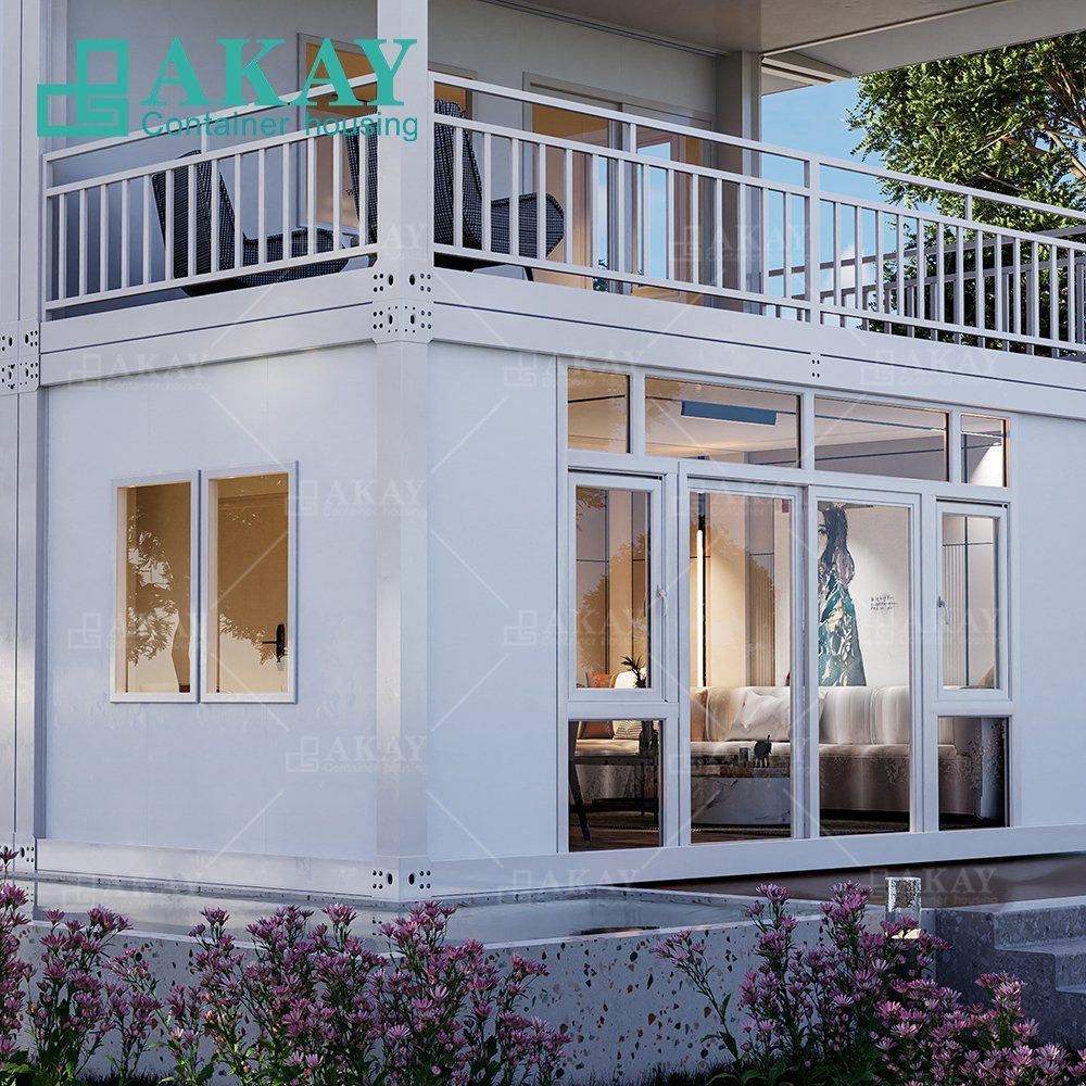 20FT Double Storey Outdoor Office Tiny Homes Ready to Ship Modular Prefabricated House Modern Capsule House